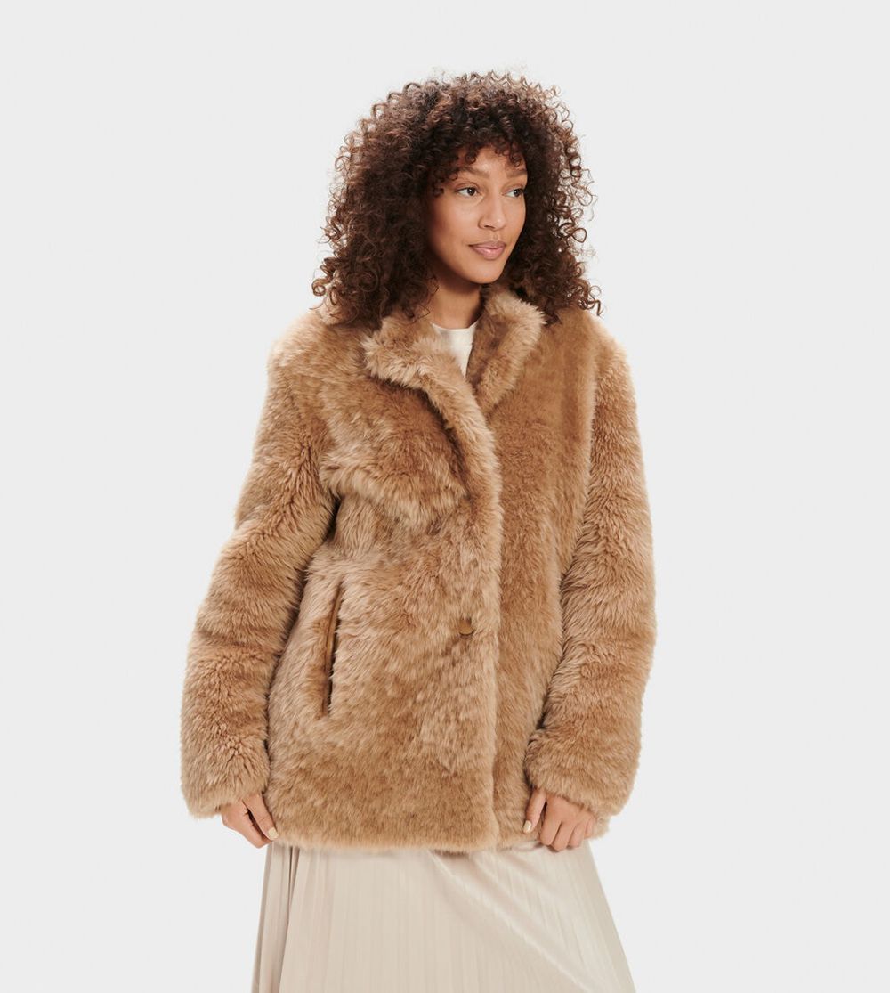 Ugg Coats Canada - Ugg Women's Lianna Shearling Brown